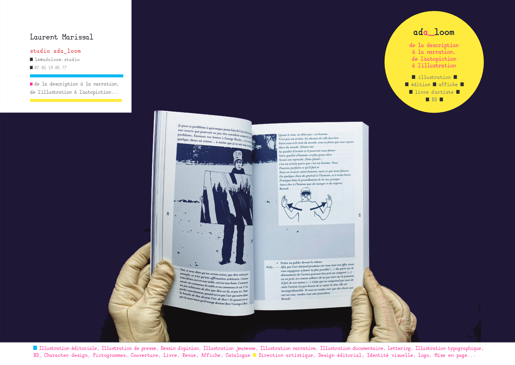 Book illustration de Laurent Marissal, studio ada_loom — illustration éditoriale, presse, jeunesse, narrative, documentaire